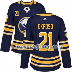 Buffalo Sabres tröja Kyle Okposo 21 Adidas 2017-2018 Marinblå Authentic - Dame NHL Tröjor
